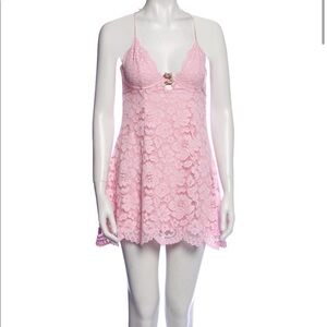 Creamsicle Lace Mini Dress